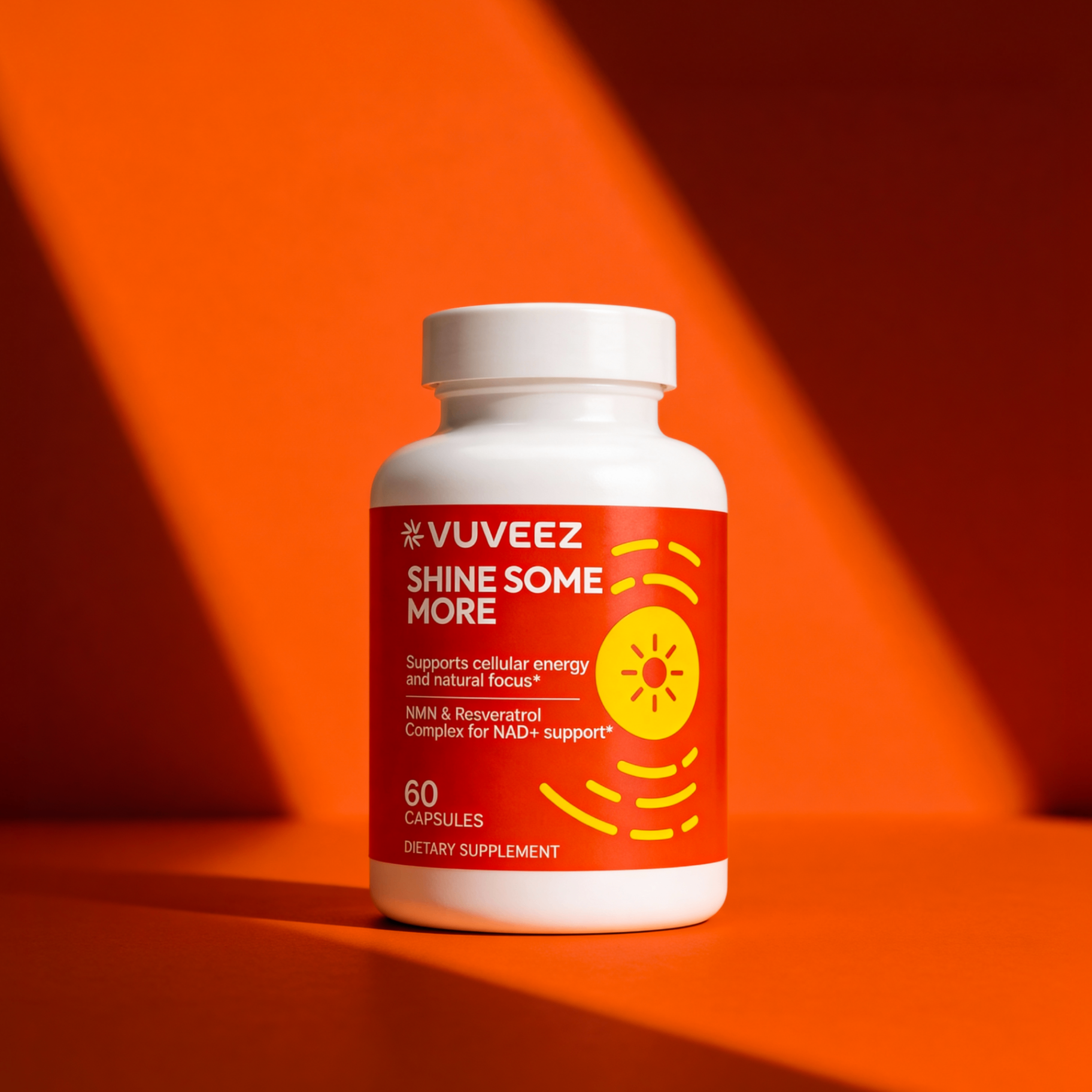 VUVEEZ NMN Supplement bottle for NAD+ support